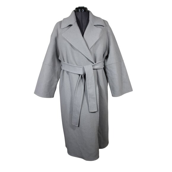 ASM Anna women's Australian wool tie waist notch lapel coat XXS - Picture 1 of 16